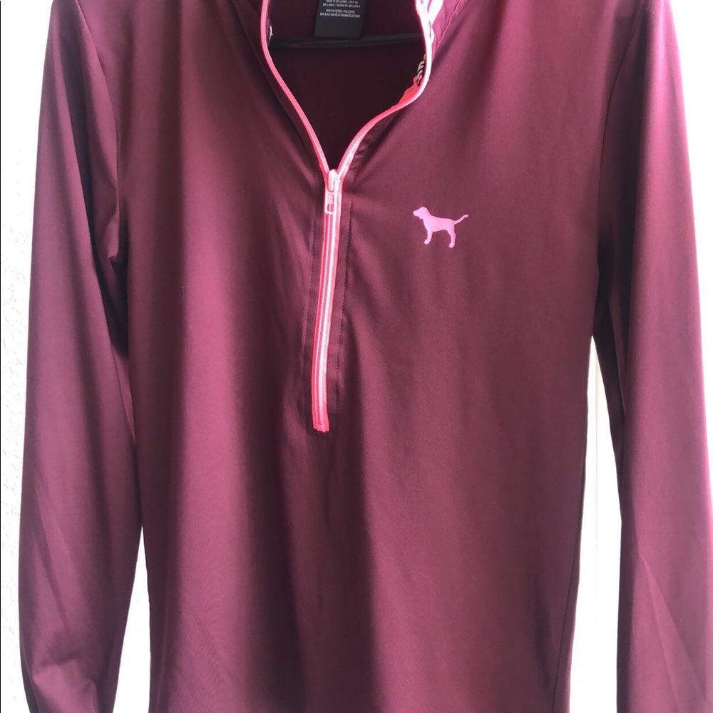 Victoria Secret PINK maroon/highlighter hot pink💗